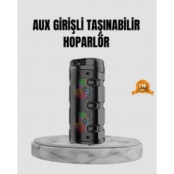 Mey İthalat® Taşınabilir Bluetooth Hoparlör Çift Sürücü Güçlü Bas HD Ses Çoklu Bağlantı