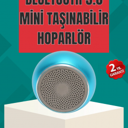 Mey İthalat® Taşınabilir Bluetooth Hoparlör | Eller Serbest Arama Özellikli