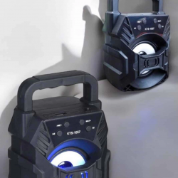 Mey İthalat® Taşınabilir Bluetooth Hoparlör Led Işıklı Uzun Pil Ömrü