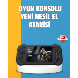 Mey İthalat® Taşınabilir El Tipi Oyun Konsolu Çoklu Emülatör Destekli 64GB