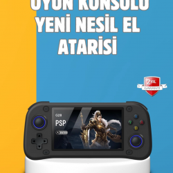 Mey İthalat® Taşınabilir El Tipi Oyun Konsolu Çoklu Emülatör Destekli 64GB