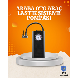 Mey İthalat® Taşınabilir Elektrikli Oto Motosiklet Bisiklet Lastik Şişirme Pompası