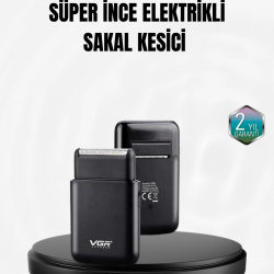 Mey İthalat® Taşınabilir Elektrikli Tıraş Makinesi USB Şarjlı 5W Motor ve 0.3 mm Hassas Kesim