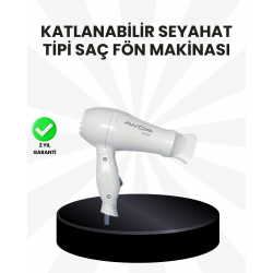 Mey İthalat® Taşınabilir Fön Makinesi Katlanır Gövde Enerji Tasarruflu