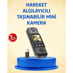 Mey İthalat® Taşınabilir Full HD Mini Kamera TFT Ekranlı