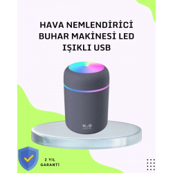 Mey İthalat® Taşınabilir Hava Nemlendirici – Renkli Işık ve USB Bağlantı