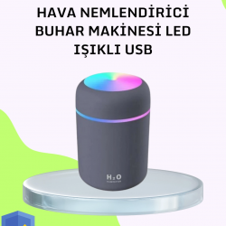 Mey İthalat® Taşınabilir Hava Nemlendirici – Renkli Işık ve USB Bağlantı