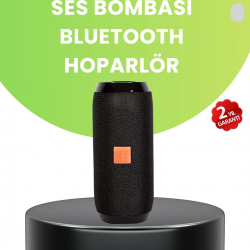 Mey İthalat® Taşınabilir Kablosuz Hoparlör 2 Woofer 2 Tweeter 12 Saat Oynatma