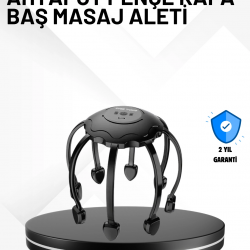 Mey İthalat® Taşınabilir Kafa Masaj Cihazı Eller Serbest 360° Profesyonel Masaj
