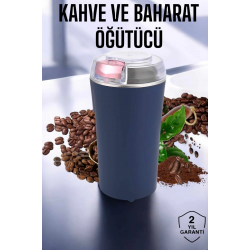 Mey İthalat® Taşınabilir Kahve & Baharat Öğütücü, Kolay Temizlenebilir ve Uzun Ömürlü Paslanmaz Çelik