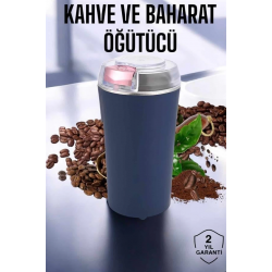 Mey İthalat® Taşınabilir Kahve & Baharat Öğütücü, Kolay Temizlenebilir ve Uzun Ömürlü Paslanmaz Çelik