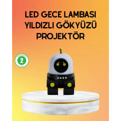 Mey İthalat® Taşınabilir Lityum Bataryalı Led Gece Lambası ve Projektör