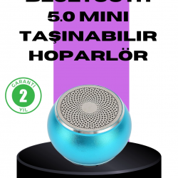 Mey İthalat® Taşınabilir Mini Bluetooth Hoparlör 9m Menzil Dahili Mikrofon