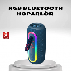 Mey İthalat® Taşınabilir Mini Bluetooth Hoparlör Güçlü Ses ve Şık Kırmızı Tasarım