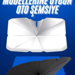 Mey İthalat® Taşınabilir Oto Cam Güneşliği Katlanabilir Tüm Araçlara Uyumlu Güneş Gölge Koruyucu
