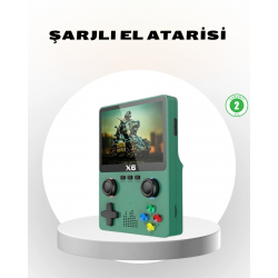 Mey İthalat® Taşınabilir Oyun Konsolu 3.5 İnç IPS Ekran Yaylı Çift LR Tuşlu