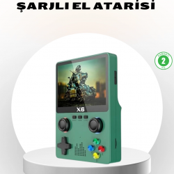 Mey İthalat® Taşınabilir Oyun Konsolu 3.5 İnç IPS Ekran Yaylı Çift LR Tuşlu