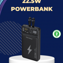 Mey İthalat® Taşınabilir Powerbank 22.5W Hızlı Şarj Destekli