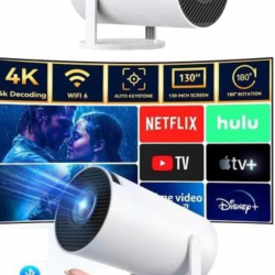 Mey İthalat® Taşınabilir Projeksiyon Ayaklı Projektör Android Uyumlu HDMI Girişli