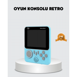 Mey İthalat® Taşınabilir Retro Oyun Konsolu – 3.5 İnç LCD, 666 Klasik Oyun, TV Destekli
