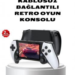 Mey İthalat® Taşınabilir Retro Oyun Konsolu – 4.3 İnç Ekran, 64 GB Hafıza ve Klasik Oyun Arşivi