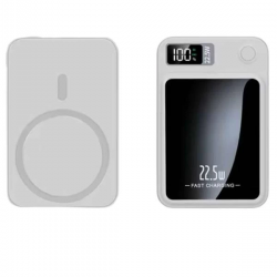 Mey İthalat® Taşınabilir Şarj Magsafe Powerbank 10.000 mAh Hızlı Şarj Led Göstergeli Kablosuz