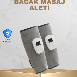 Mey İthalat® Taşınabilir Şarjlı Baldır Masaj Aleti – 3 Kademeli Isı ve Basınç Ayarı, Titreşim Fonksiyonlu