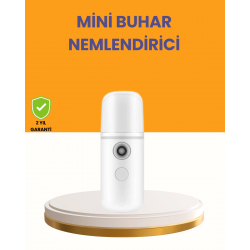 Mey İthalat® Taşınabilir Şarjlı Buhar Nemlendirici – Kablosuz Akıllı Pro Teknolojili Mini Cilt ve Ortam Nemlendirici