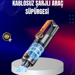 Mey İthalat® Taşınabilir Şarjlı El Süpürgesi Çok Yönlü Temizlik 5 Başlıklı Numaratör Hediyeli