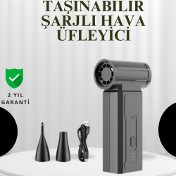 Mey İthalat® Taşınabilir Şarjlı Güçlü Hava Üfleme Aleti Çok Yönlü Kullanım
