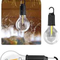 Mey İthalat® Taşınabilir Şarjlı Led Ampul Askılı Lamba Kamp Bahçe Lambası