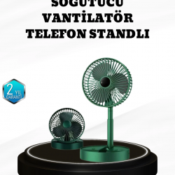 Mey İthalat® Taşınabilir Şarjlı Mini Fan – Katlanabilir Gövde, 3 Hız Kademesi