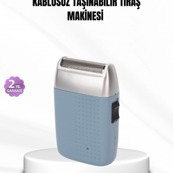 Mey İthalat® Taşınabilir Şarjlı Tıraş Makinesi – Kuru Kullanım, Özel Sakal Başlıkları