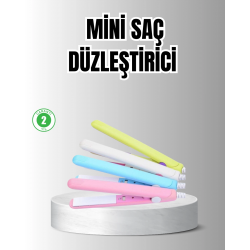 Mey İthalat® Taşınabilir Seramik Kaplama Mini Saç Düzleştirici – Seyahat ve Günlük Kullanım İçin İdeal