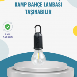 Mey İthalat® Taşınabilir Sıcak Işık Yayan Kamp Lambası
