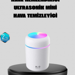 Mey İthalat® Taşınabilir USB Mini Nemlendirici – LED Aydınlatmalı, Çift Püskürtme Modu
