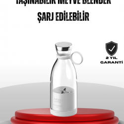 Mey İthalat® Taşınabilir USB Şarjlı Taze Meyve Suyu Blender