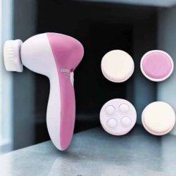 Mey İthalat® Taşınabilir Yüz Temizleme Cihazı Masaj, Peeling, Temizlik 5 Başlıklı