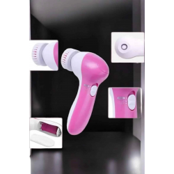 Mey İthalat® Taşınabilir Yüz Temizleme Cihazı Masaj, Peeling, Temizlik 5 Başlıklı