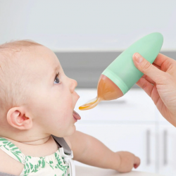 Mey İthalat® TBN11419 BOON - Silikon Yeşil Mama Kaşığı