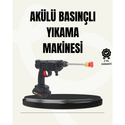Mey İthalat® TEK BATARYALI 48V Şarjlı Basınçlı Yıkama Makinesi