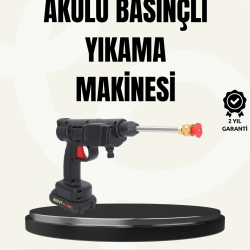 Mey İthalat® TEK BATARYALI 48V Şarjlı Basınçlı Yıkama Makinesi