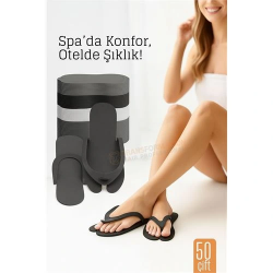 Mey İthalat® Tek Kullanımlık Spa Otel  Pedikür Terliği  50 Çift 2 MM Kalınlık