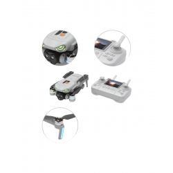 Mey İthalat® Tek Tuşla Kalkış İniş Özellikli Katlanabilir Drone