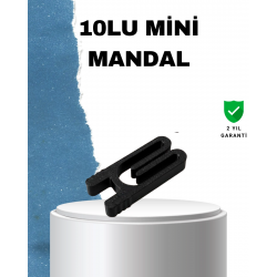 Mey İthalat® Tekrar Kullanılabilir Poşet Mandalı Siyah 10 Adet