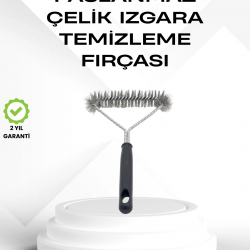 Mey İthalat® Tel Izgara Temizleme Fırçası BBQ Sonrası Kolay Temizlik