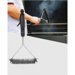 Mey İthalat® Tel Izgara Temizleme Fırçası BBQ Sonrası Kolay Temizlik