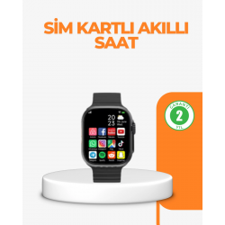 Mey İthalat® Telefon Bağımsız SIM Kartlı Akıllı Saat Nabız Ölçerli
