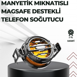 Mey İthalat® Telefon Soğutucu | LED Işık Efektli | Power Aparatlı | Sessiz ve Taşınabilir Model