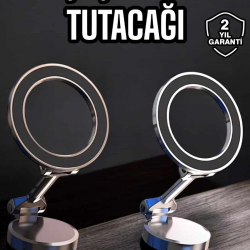 Mey İthalat® Telefon Tutucu Tüm Arabalara Uyumlu Araç İçi Katlanabilir Manyetik Tasarım